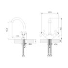 Смеситель для умывальника Rossinka H02-62 - Фото 2