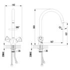 Смеситель для кухни Lemark Plus Flame LM1005С - Фото 2