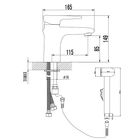 Смеситель для умывальника Lemark Status LM4416C - Фото 2