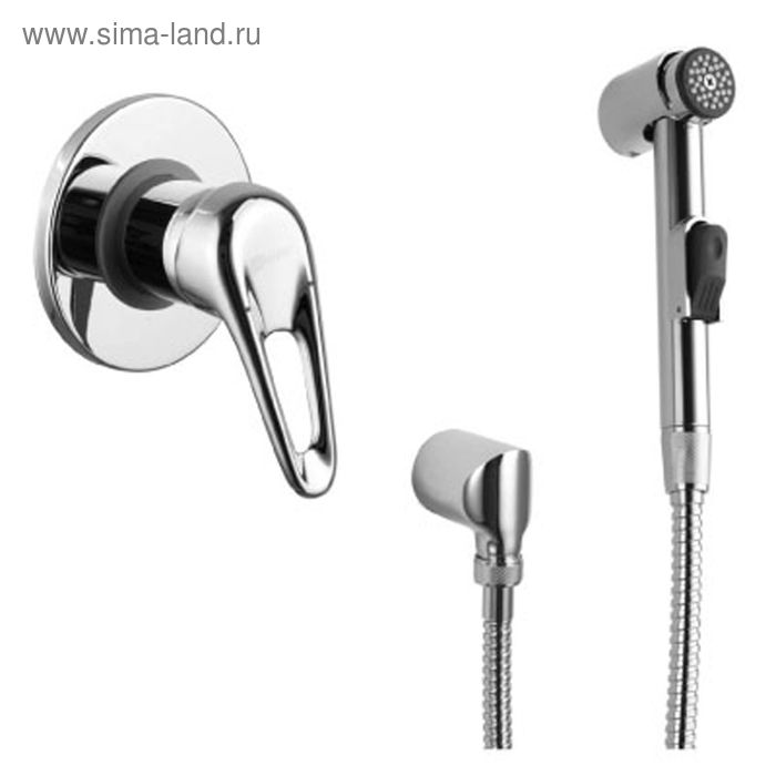 Смеситель с гигиеническим душем встраиваемый Lemark Luna LM4119C - Фото 1