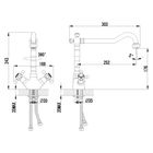 Смеситель для кухни Lemark Vintage LM2805B - Фото 2