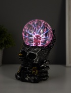 Плазменный шар полистоун «Череп с цепью» 19×11×10 см RISALUX - Фото 3