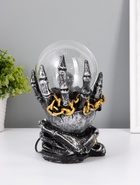 Плазменный шар полистоун «Череп с цепью» 19×11×10 см RISALUX - Фото 7