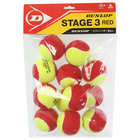 Мяч теннисный Dunlop Stage 3 red 12B, фетр - Фото 2