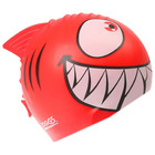 Шапочка для плавания детская ZOGGS Silicone Character Cap, безразмерная, цвет красно-белый - Фото 2