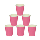 Стакан бумажный, однотонный, 205 мл, цвет розовый - Фото 2