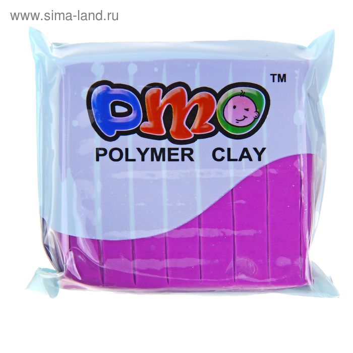 Полимерная глина 50гр "PMO" Люминесцентный(светится в темноте) Фиолетовый SH-102 - Фото 1