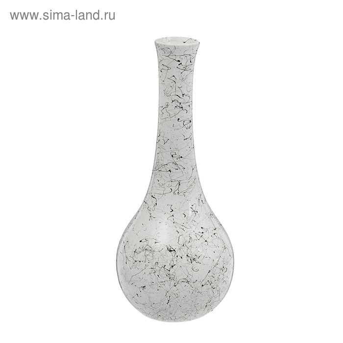 ваза керамика "Разводы" 30 см вытянутое горло - Фото 1