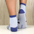 Носки детские "Олаф. Синий", Холодное сердце, 16-18 см, 4-6 лет, 80% хлопок, 17% полиамид, 3% эластан - Фото 3