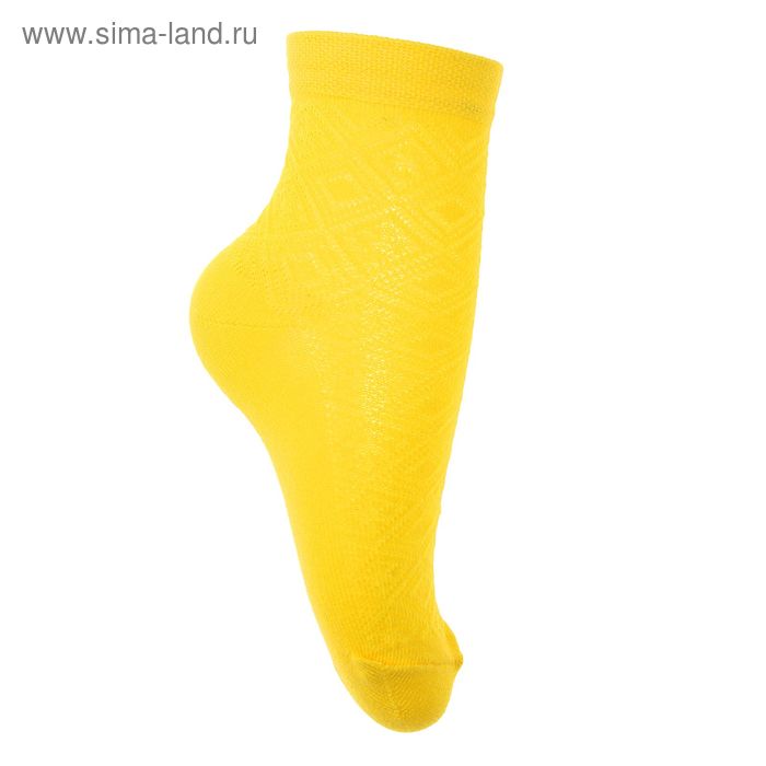 Носки детские АС56-002, цвет желтый, р-р 18-20 - Фото 1