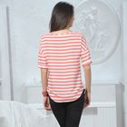 Блуза, размер 52, рост 164 см, цвет персик/белый (арт. 4945а С+) - Фото 7