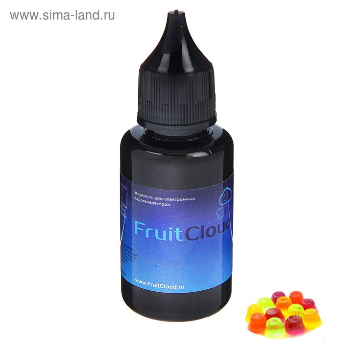 Жидкость для многоразовых ЭИ Fruit Cloud, конфеты из желе, 12 мг, 30 мл - Фото 1