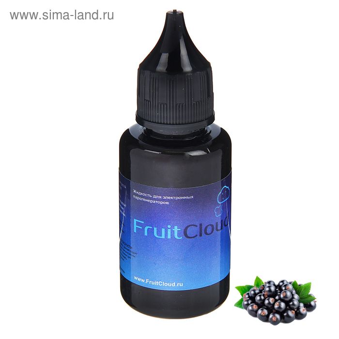 Жидкость для многоразовых ЭИ Fruit Cloud, смородина черная, 12 мг, 30 мл - Фото 1