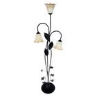 Торшер "Колокольчик" 3 лампы черный h=150 см (220W 15W E27) МИКС - Фото 1