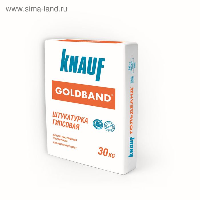 Штукатурка гипсовая Goldband, 30 кг - Фото 1