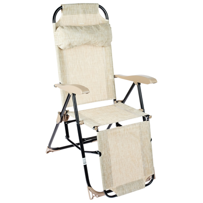 Кресло-шезлонг К3, 82 x 59 x 116 см, античный белый