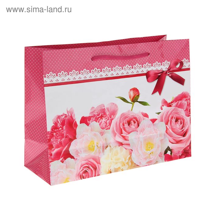 Пакет подарочный "Роза ветров" 24,5 x 32,5 x 12 см - Фото 1