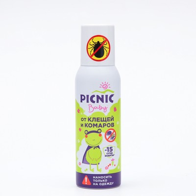 Аэрозоль Репеллент Picnic Baby, от клещей и комаров, флакон, 125 мл