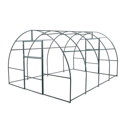 Теплица (каркас), 4×3×2 м, металл, профиль 20×20 мм, шаг дуги 1 м, без поликарбоната