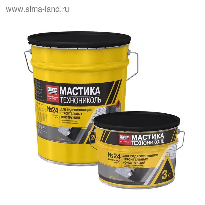 Мастика гидроизоляционная Технониколь №24, 20 кг - Фото 1