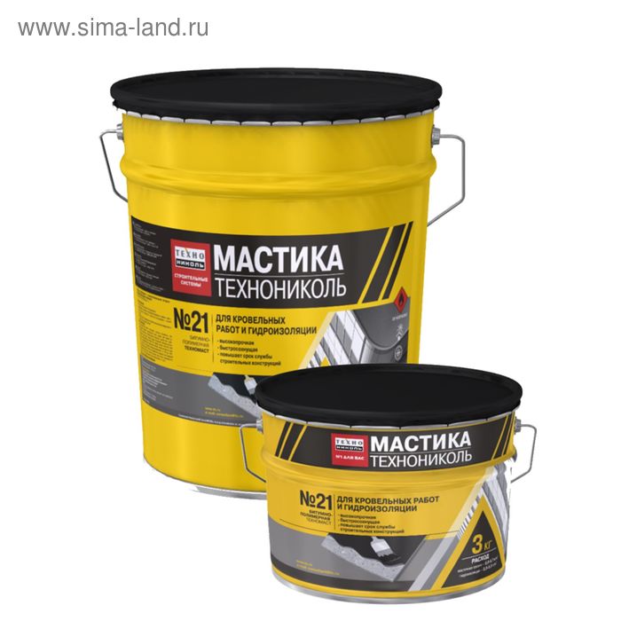 Мастика кровельная Технониколь №21, 20 кг - Фото 1