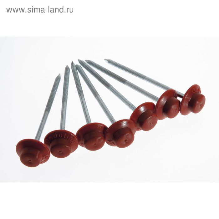 Гвозди с закрывающейся шляпкой, красные - Фото 1