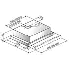 Вытяжка Elikor «Интегра» 60П-400-В2Л, встраиваемая, 400 м3/ч, 2 скорости, чёрно-серебристая - Фото 2