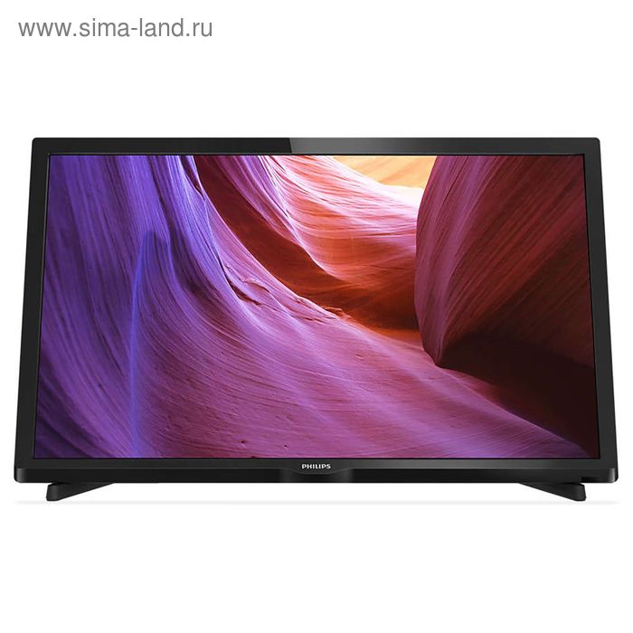 Телевизор Philips 24PHT4000, LED, 24", черный   146592 - Фото 1