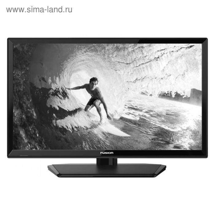 Телевизор Fusion FLTV-24T21, 24", 1366x768, DVB-T2/T, 2xHDMI, 1xUSB, чёрный - Фото 1