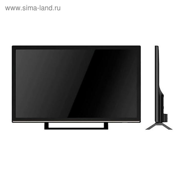 Телевизор Erisson 24LES71T2, 23.6", 1366x768, DVB-T2, 1xHDMI, 2xUSB, чёрный - Фото 1