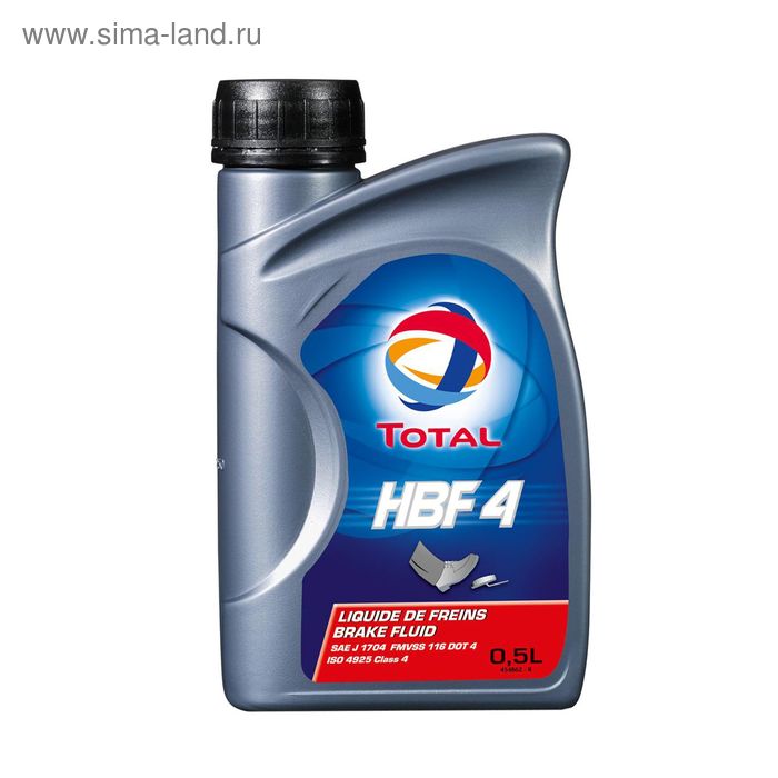 Тормозная жидкость Total HBF 4, 0.5 л - Фото 1
