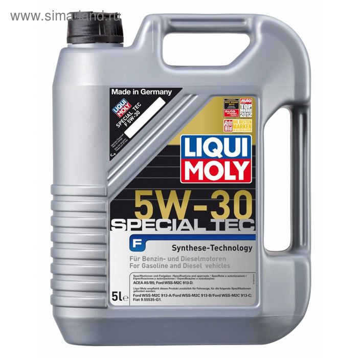 Масло моторное  Liqui Moly HC Special Tec F 5W-30, 5 л - Фото 1