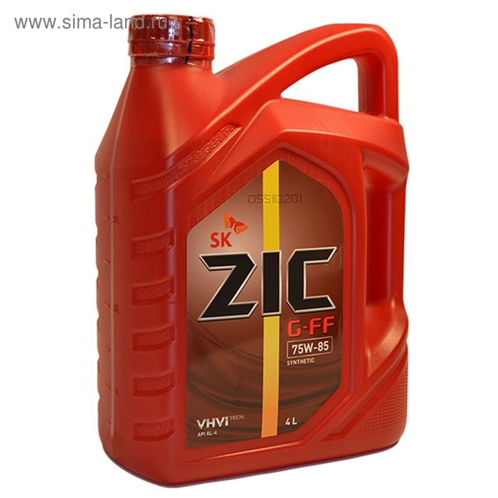 Масло трансмиссионное ZIC G-FF 75W-85, 4 л - Фото 1