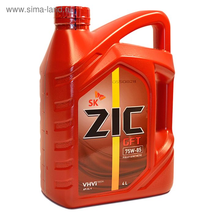 Масло трансмиссионное ZIC GFT 75W-85, 4 л - Фото 1