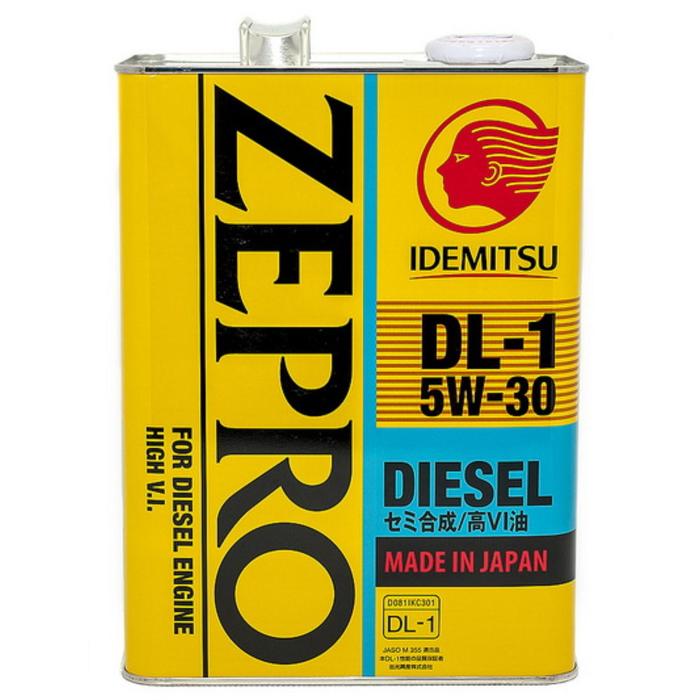 Масло моторное Idemitsu Zepro Diesel DL-1 5W-30, 4 л - Фото 1