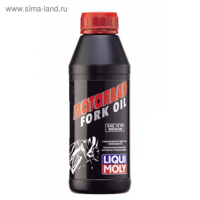 Масло для вилок и амортизаторов Liqui Moly Motorrad Fork Oil Medium 10W, 0.5 л - Фото 1