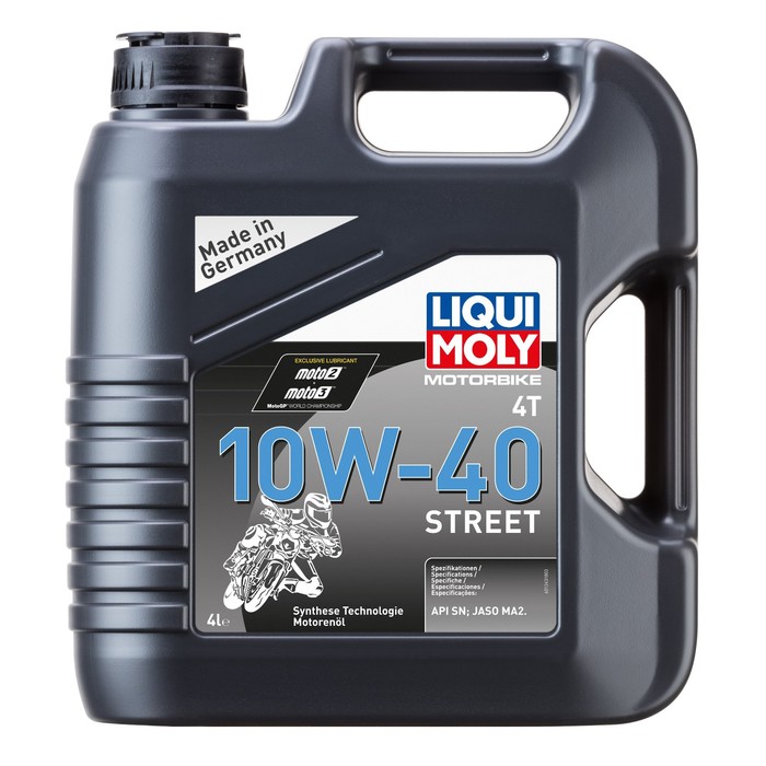 Моторное масло для мотоциклов Liqui Moly НС Racing 4T 10W-40 SL/MA-2, 4 л - Фото 1