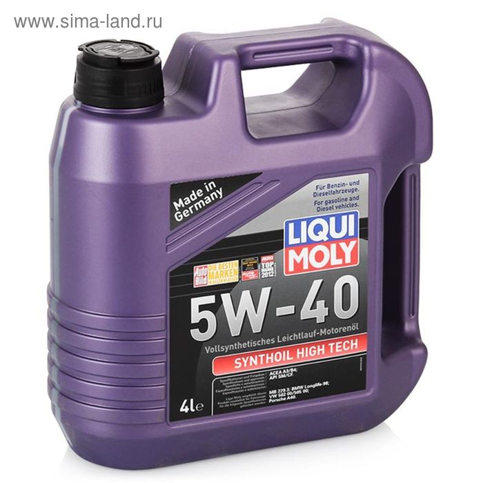 Масло моторное  Liqui Moly Synthoil High Tech 5W-40, 4 л - Фото 1