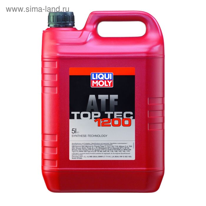 Масло трансмиссионное Liqui Moly для АКПП Top Tec ATF 1200, 5 л - Фото 1