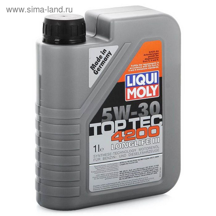 Масло моторное Liqui Moly Top Tec 4200 5W-30, 1 л - Фото 1