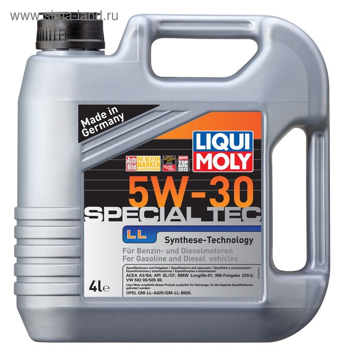 Масло моторное  Liqui Moly НС Leichtlauf Special LL 5W-30, 4  л - Фото 1