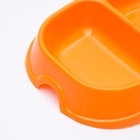 Миска 2×200 мл, оранжевая - Фото 3