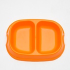 Миска 2×200 мл, оранжевая - Фото 4