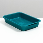 Туалет перламутровый средний с сеткой 36×26×6.5 см, бирюзовый - Фото 6