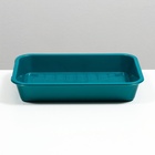 Туалет перламутровый средний с сеткой 36×26×6.5 см, бирюзовый - Фото 4