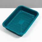 Туалет перламутровый средний с сеткой 36×26×6.5 см, бирюзовый - Фото 5