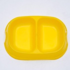 Миска 2×200 мл, желтая - Фото 3