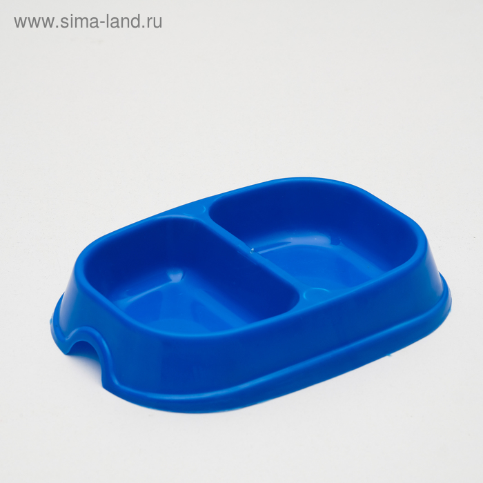 Миска 2 х 200 мл, темно-синяя - Фото 1