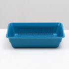 Туалет глубокий с сеткой 36×25×9 см, синий - Фото 4