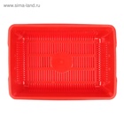 Туалет глубокий с сеткой 36×25×9 см, красный - Фото 4